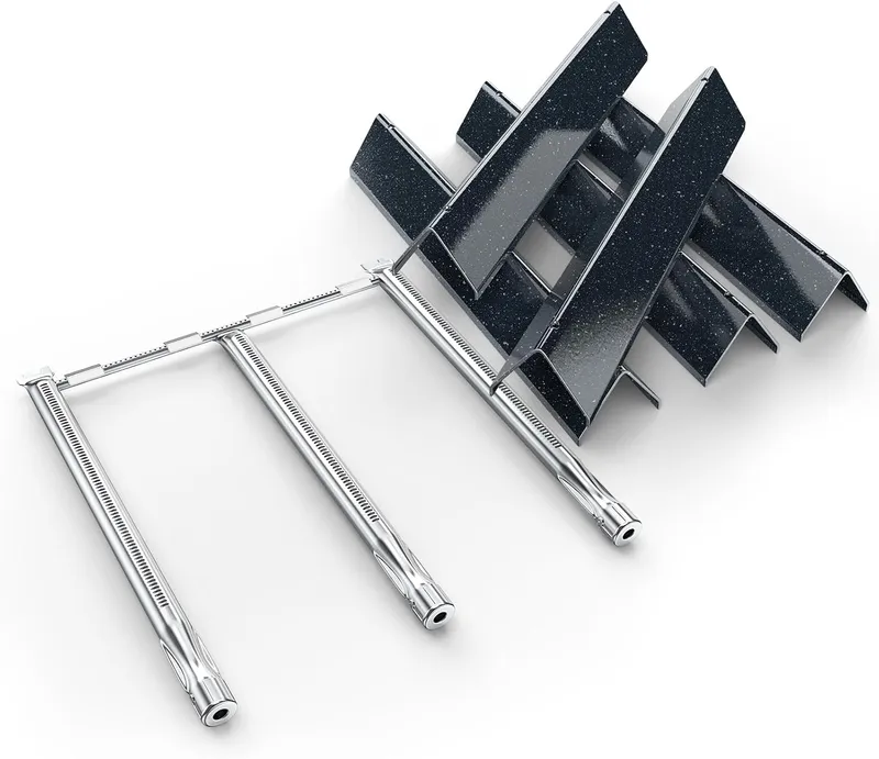 Uniflasy Flavorizer Bars and Burner Tube Kit for Weber Spirit